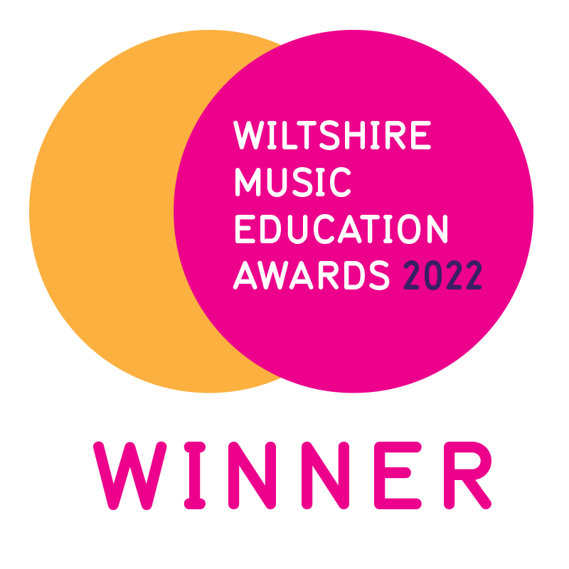 Winner banner for the Wiltshire Music Education Awards 2022